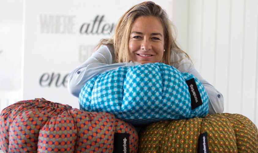Image of Sarah Collins with Wonderbags